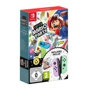 Manette Nintendo Switch Joy-Con Paire Violet Vert + Super Mario Party Digital